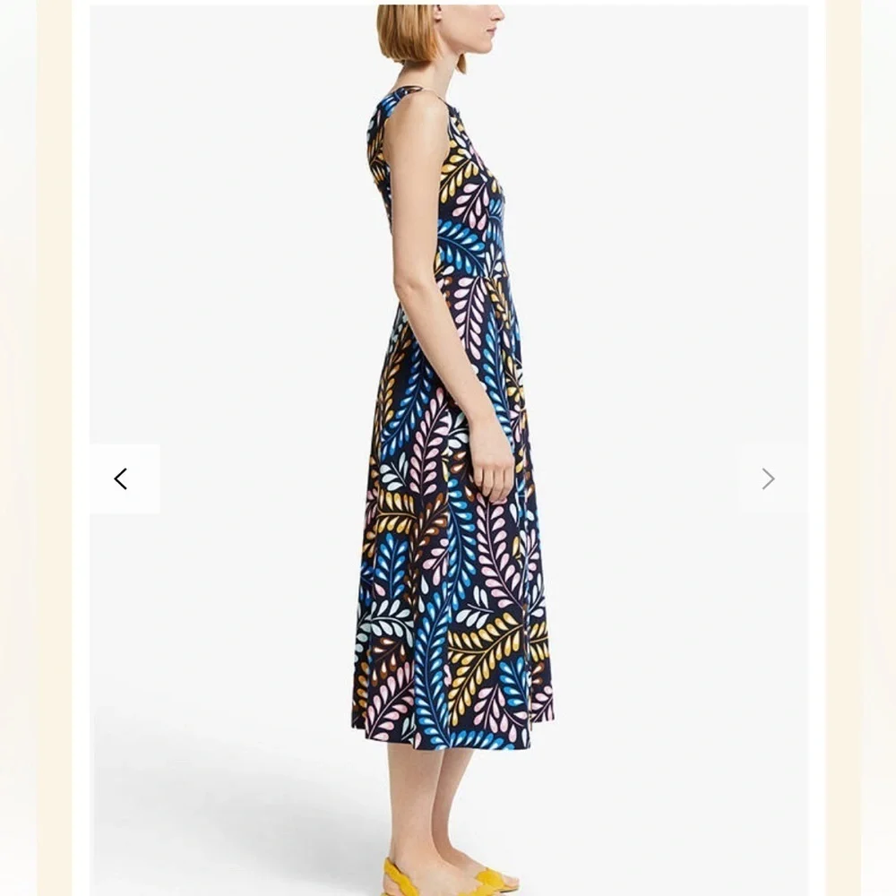 Boden Mary Sleeveless Print Midi Dress - Picture 8 of 14